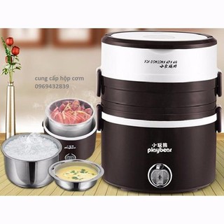 HỘP HÂM CƠM INOX 3 TẦNG CAO CẤP