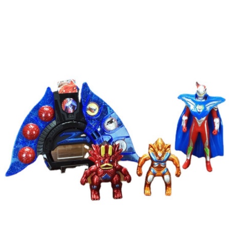 [Hàng mới về] Hộp siêu nhân điện quang chiến đấu Quái vật - Set siêu nhân Ultraman chiếu đèn