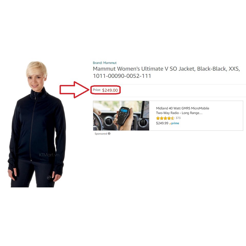 Áo khoác nhẹ Mammut Women's Ultimate V SO Jacket 00090-0052 Mammut size XS