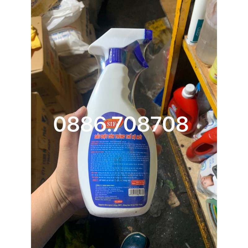 Diệt côn trùng Sifa thế hệ mới 600g(mẫu mới thay đổi 2023)