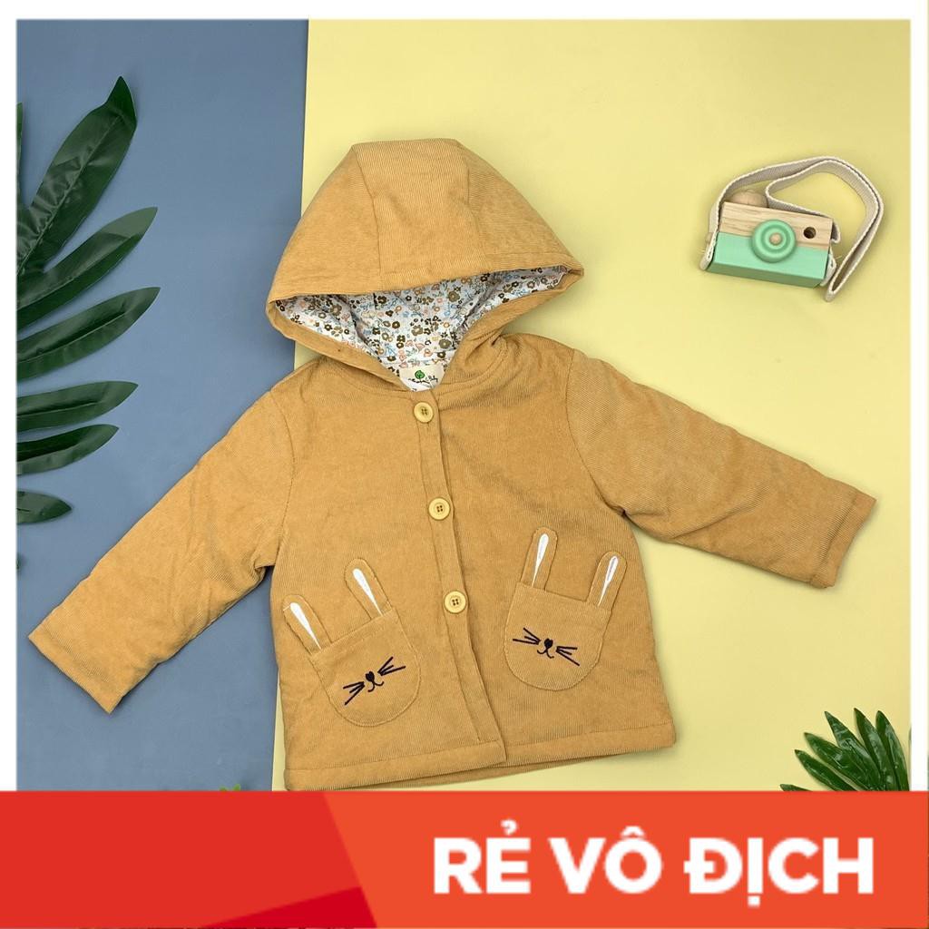 Áo khoác nhung trần bông lót thô hoa bé gái size 1-5T, cho bạn từ 10-18kg. Chất nhung siêu thích, đanh tay, thêu đẹp