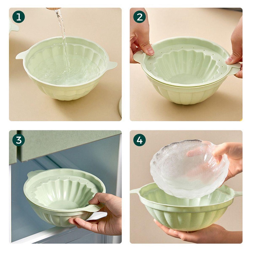 Khuôn Làm Đá Hình Tô Có Nắp Bằng Nhựa DIY 3