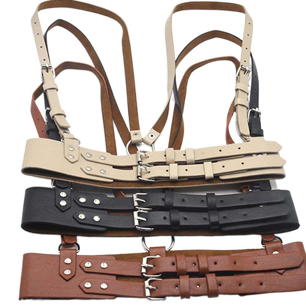 BACK2LIFE Dây Nịt Da Pu Phong Cách Gothic Punk Cá Tính Dành Cho Nữ