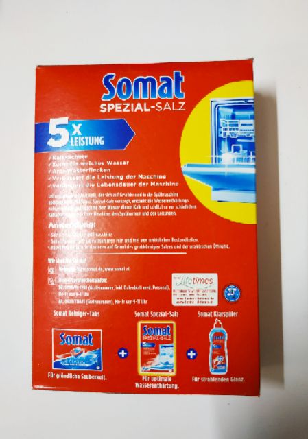 Combo 2 hộp muối Somat 1.2kg