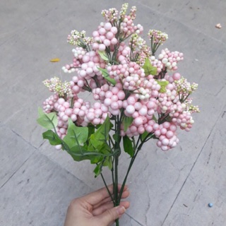 Hoa điểm 1 bụi hoa bi xốp
