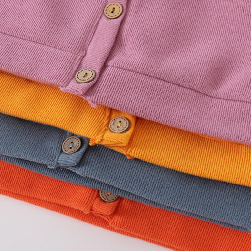 Áo khoác cardigan dệt kim thoải mái thời trang cho bé