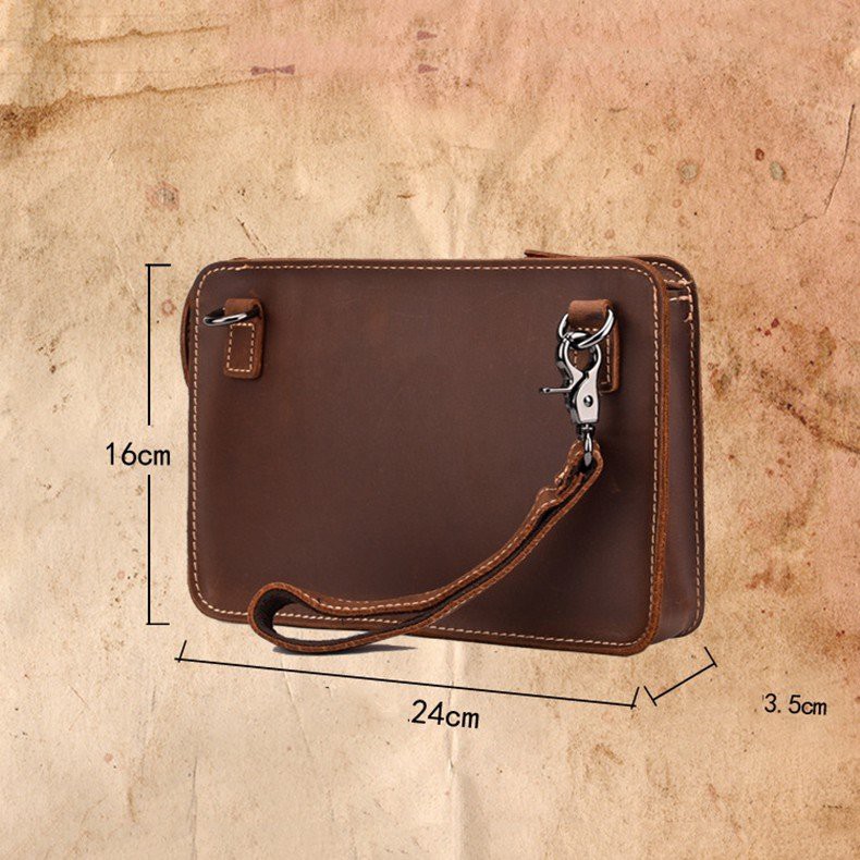 CLUTCH CẦM TAY CÓ QUAI CHÉO DA SÁP - 2281925