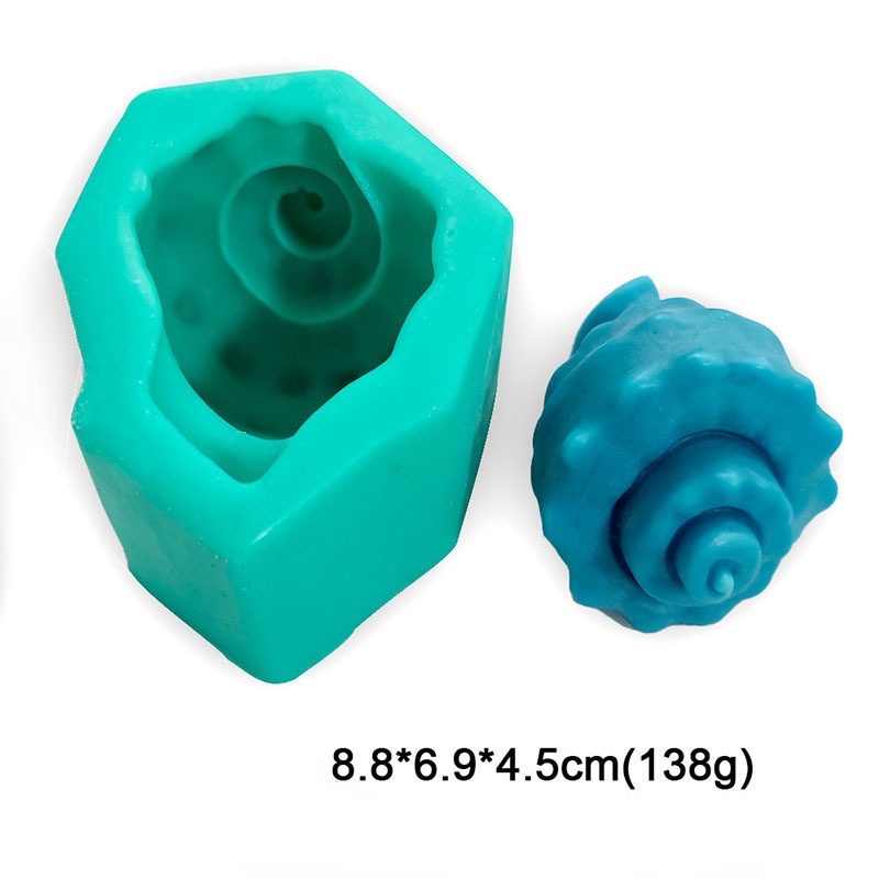 Khuôn Silicone Tạo Hình Làm Xà Phòng Hình Vỏ Sò/Bạch Tuộc DIY