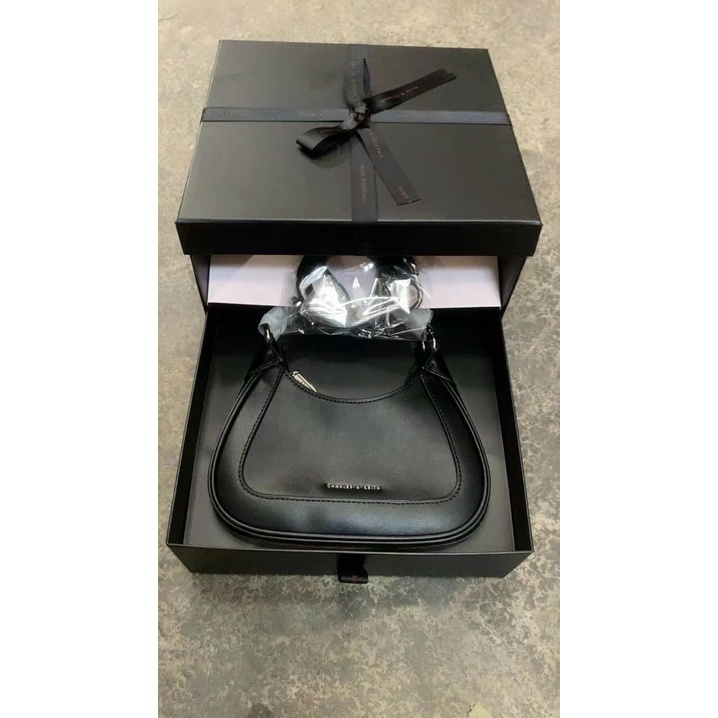 Túi Xách Nữ CNK Màu Hồngsize 19cm Charles Kèm Nơ Mẫu Mới 2022 Full Box Xịn Sò TMA38