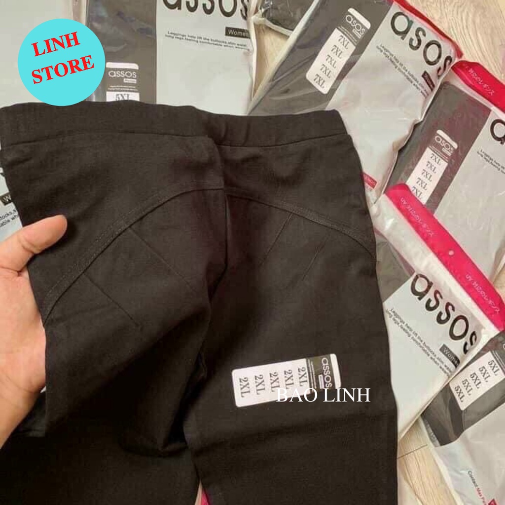 Quần Legging Nữ Dài Linh Store Bigsize Nâng Mông Nữ Lưng Cao Chất Liệu Cotton Mặc Đi Làm Đi Học