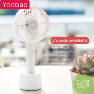 Quạt mini cầm tay và để bàn có đế tiện lợi