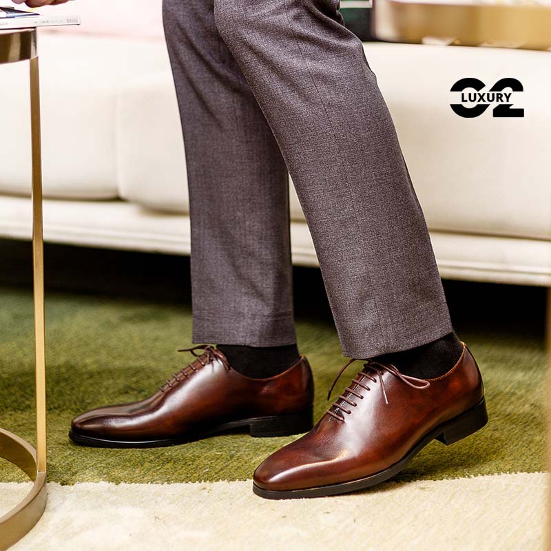 Giày da nam Luxury dáng Oxford BL817-6-D phong cách công sở chất da cao cấp nhiều size