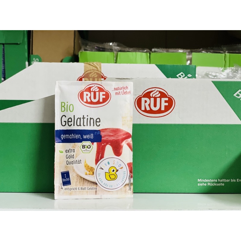 [Mã 77FMCGSALE1 giảm 10% đơn 250K] [RUF - ĐỨC] Bột gelatine hữu cơ làm kẹo chíp chíp cho bé