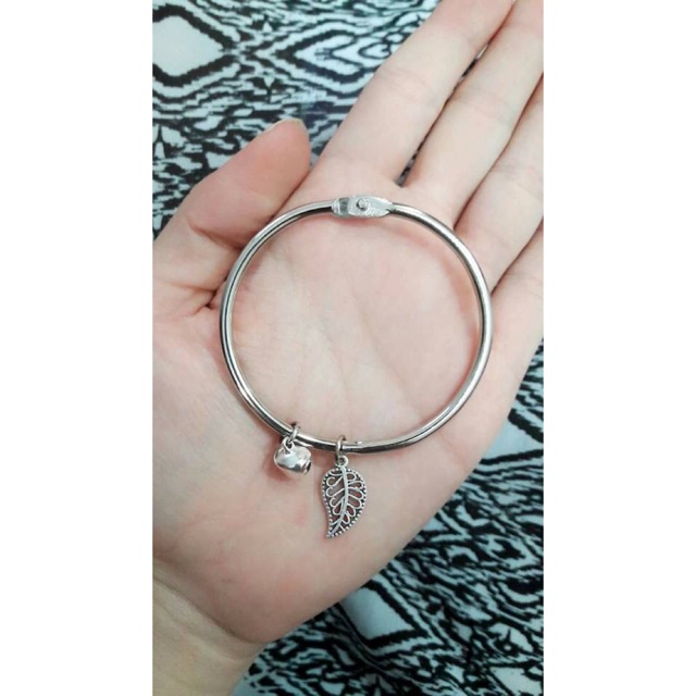 Combo 10 vòng kiềng gắn charm xi bạc