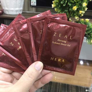 Sét 10 gói sữa tắm hera zeal blooming perfumed shower gel