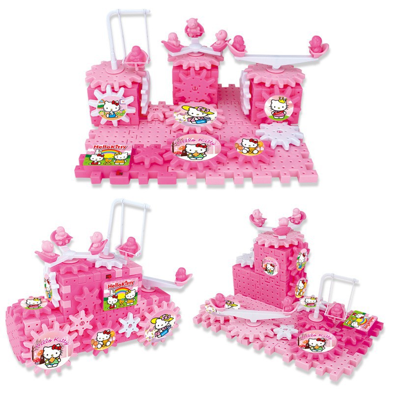 Đồ chơi xếp hình 3D hình bánh răng 81 cái