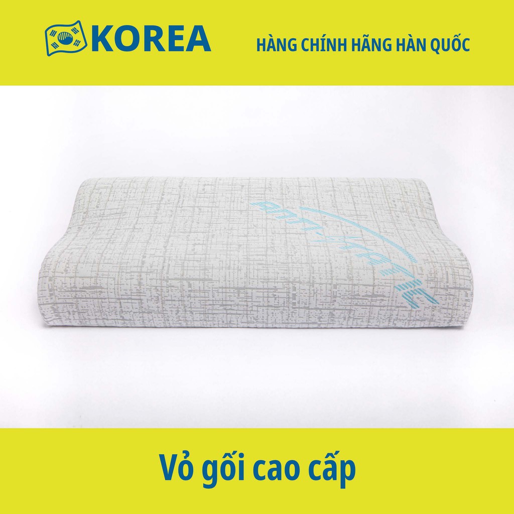 Vỏ gối (Áo gối) cao su non - Hình lượn sóng 50 x 30 x 10/7 cm - Hàng chính hãng Mehome Hàn Quốc | BigBuy360 - bigbuy360.vn