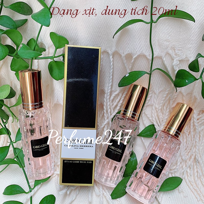 COMBO 3 NƯỚC HOA NỮ MINI CAO CẤP 20ML THƠM LÂU - MÙI GOOD GIRL