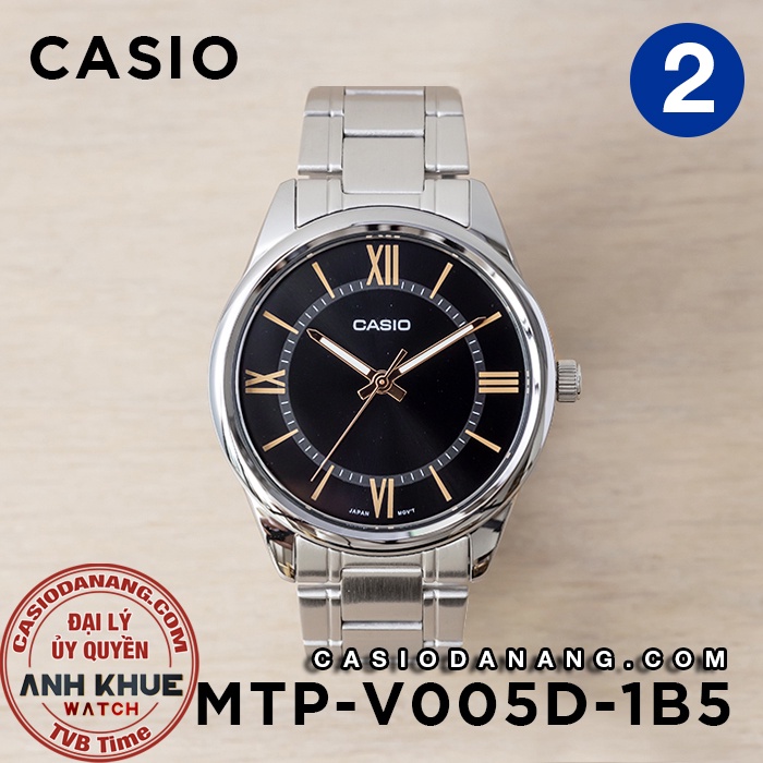 Đồng hồ nam dây kim loại Casio chính hãng Anh Khuê MTP-V005 Series (40mm)