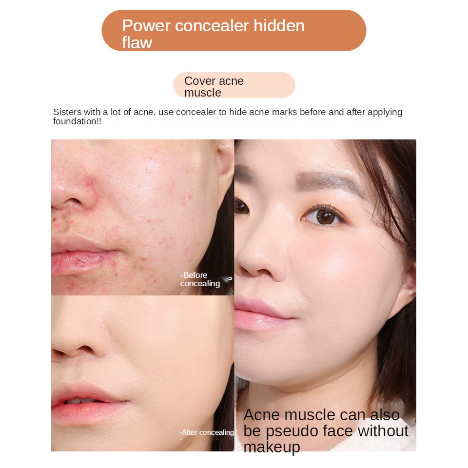 [Hàng mới về] Hộp kem che khuyết điểm / quầng thâm / mụn hỗ trợ trang điểm tự nhiên hiệu quả | BigBuy360 - bigbuy360.vn