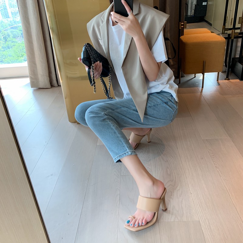 Guốc 5cm xỏ ngón phá cách hot Hàn  TTG20