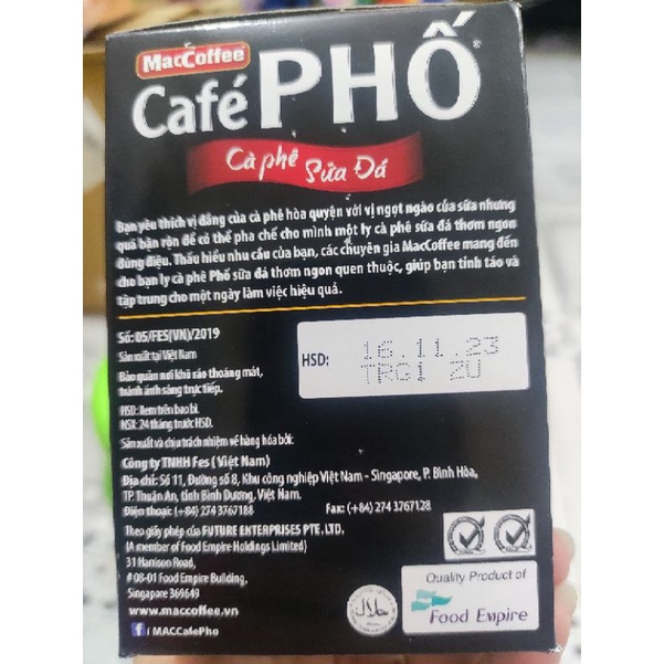 Cà phê PHỐ sữa đá hộp 10 gói*24g | BigBuy360 - bigbuy360.vn