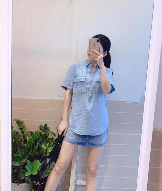 Áo sơ mi Denim xuất xịn