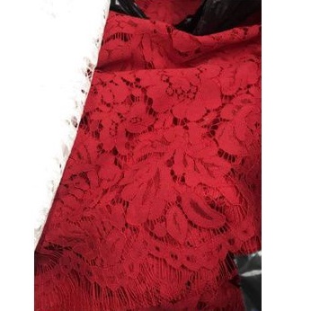 Vải ren cao cấp mềm 1 khoang  có gâu 2 bên đầu hàng loại 1