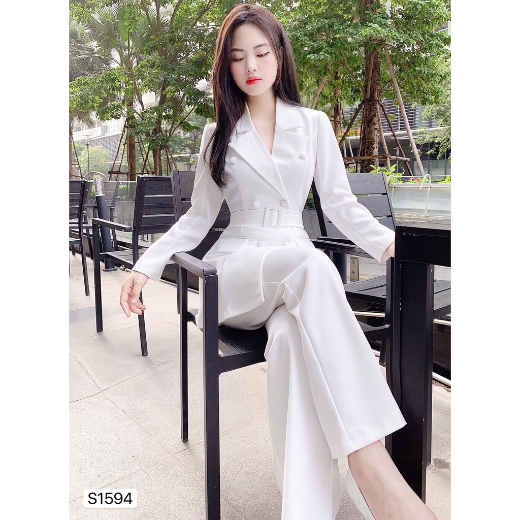 Set Vest trắng kèm đai S1594 - Đẹp Shop DVC - Kèm ảnh thật trải sàn do shop tự chụp | BigBuy360 - bigbuy360.vn