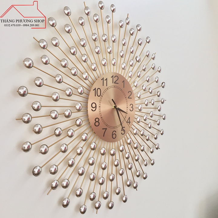 Đồng Hồ Treo Tường Hình Bi Vàng TP-004