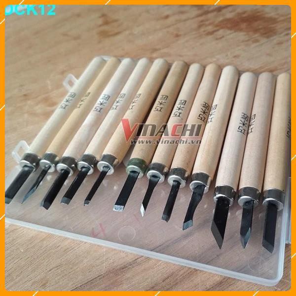 Bộ Đục Chạm Khắc Mini 12 Món Cao Cấp - Bộ Đục Điêu Khắc Gỗ