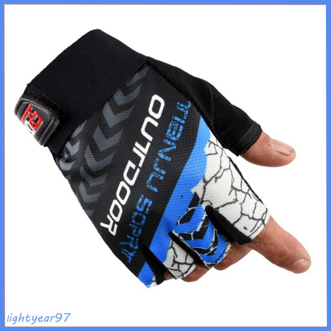 1 Đôi Găng Tay Nửa Ngón Chống Trượt Bằng Nylon Để Tập Yoga / Đạp Xe / Leo Núi / Câu