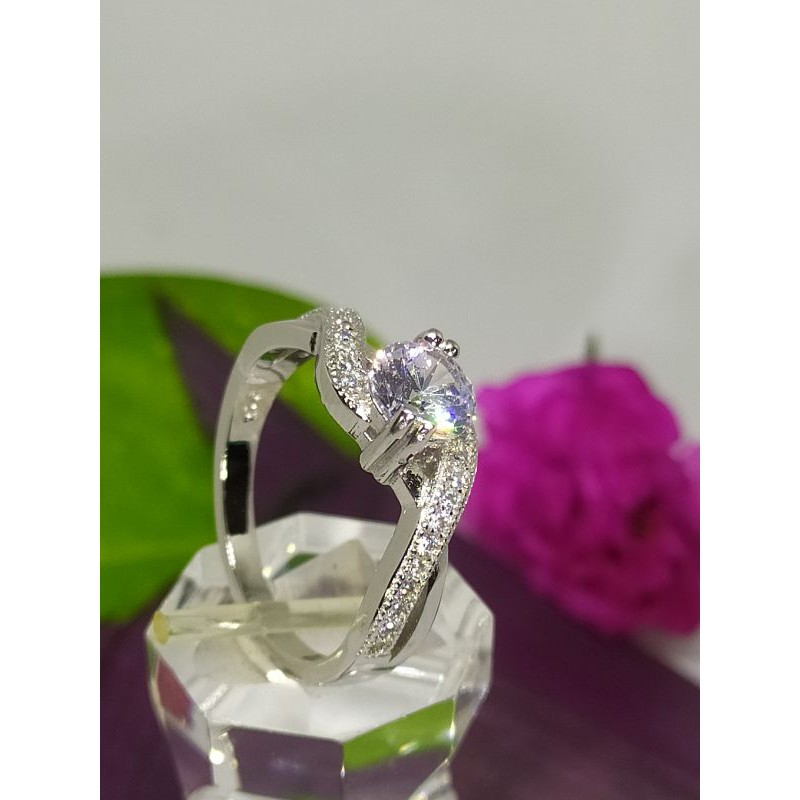 Nhẫn kim cương nhân tạo hột chủ 6lli