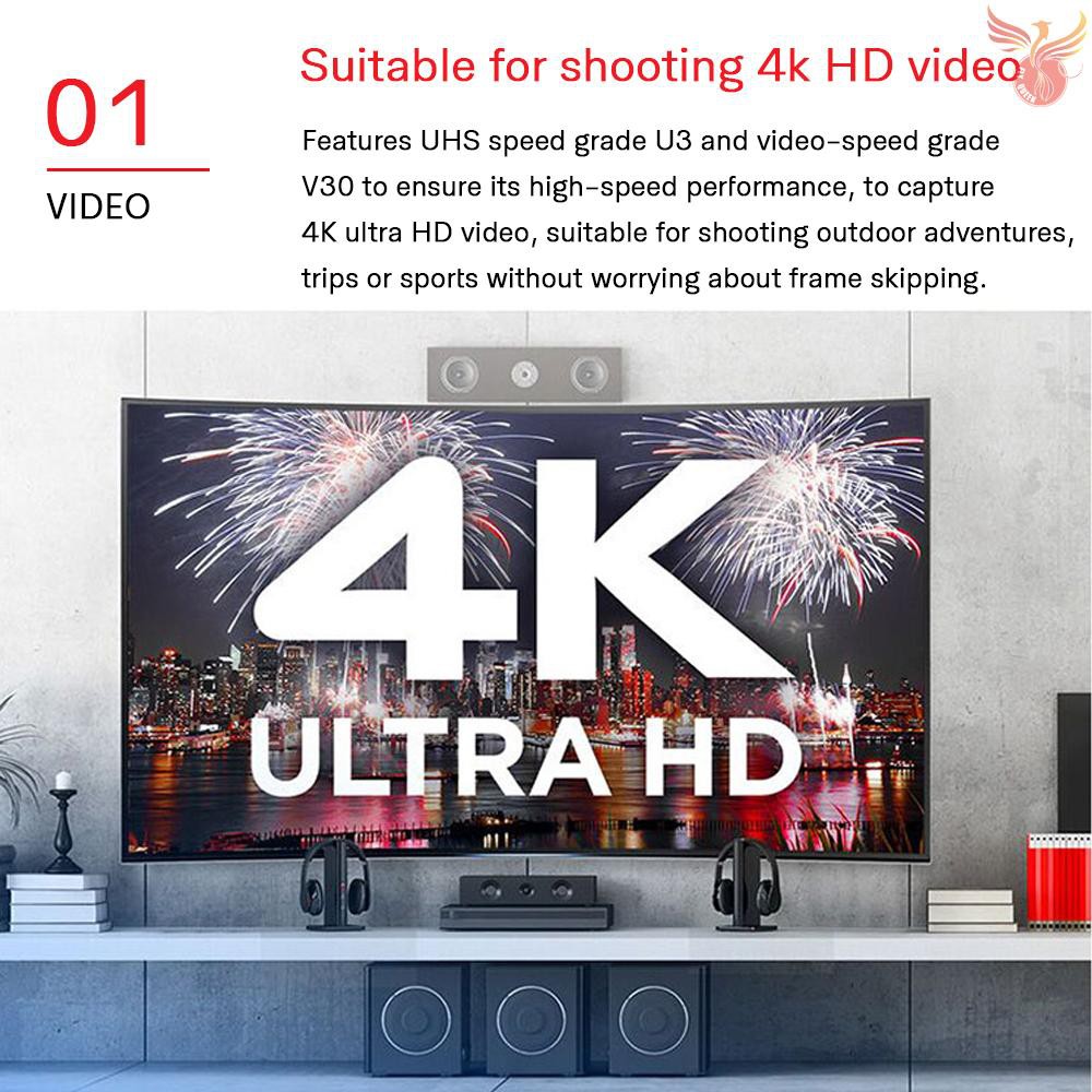 Thẻ nhớ SD SanDisk Extreme Pro SDHC 32GB U3 C10 V30 4K với tốc độ siêu nhanh đọc 95MB / giây và ghi 90MB / giây