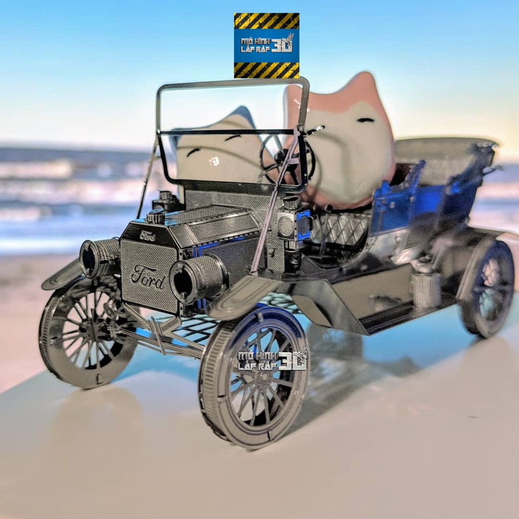 Mô Hình Lắp Ráp 3D Kim Loại Ô Tô Ford Model T [Chưa Lắp]