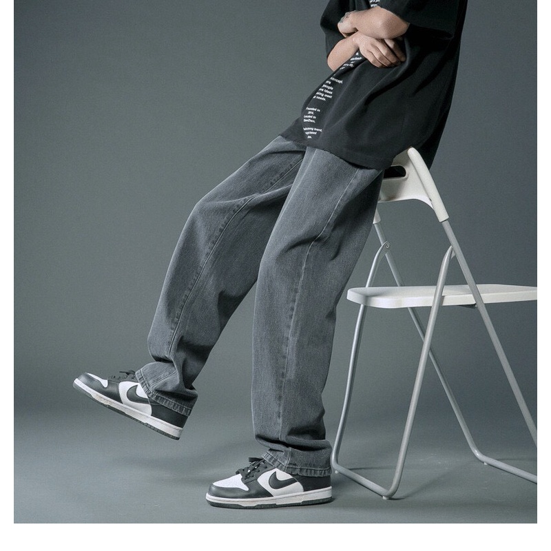 Quần bò jean baggy nam TDSHOP ống suông rộng co dãn phong cách ulzzang QN-03