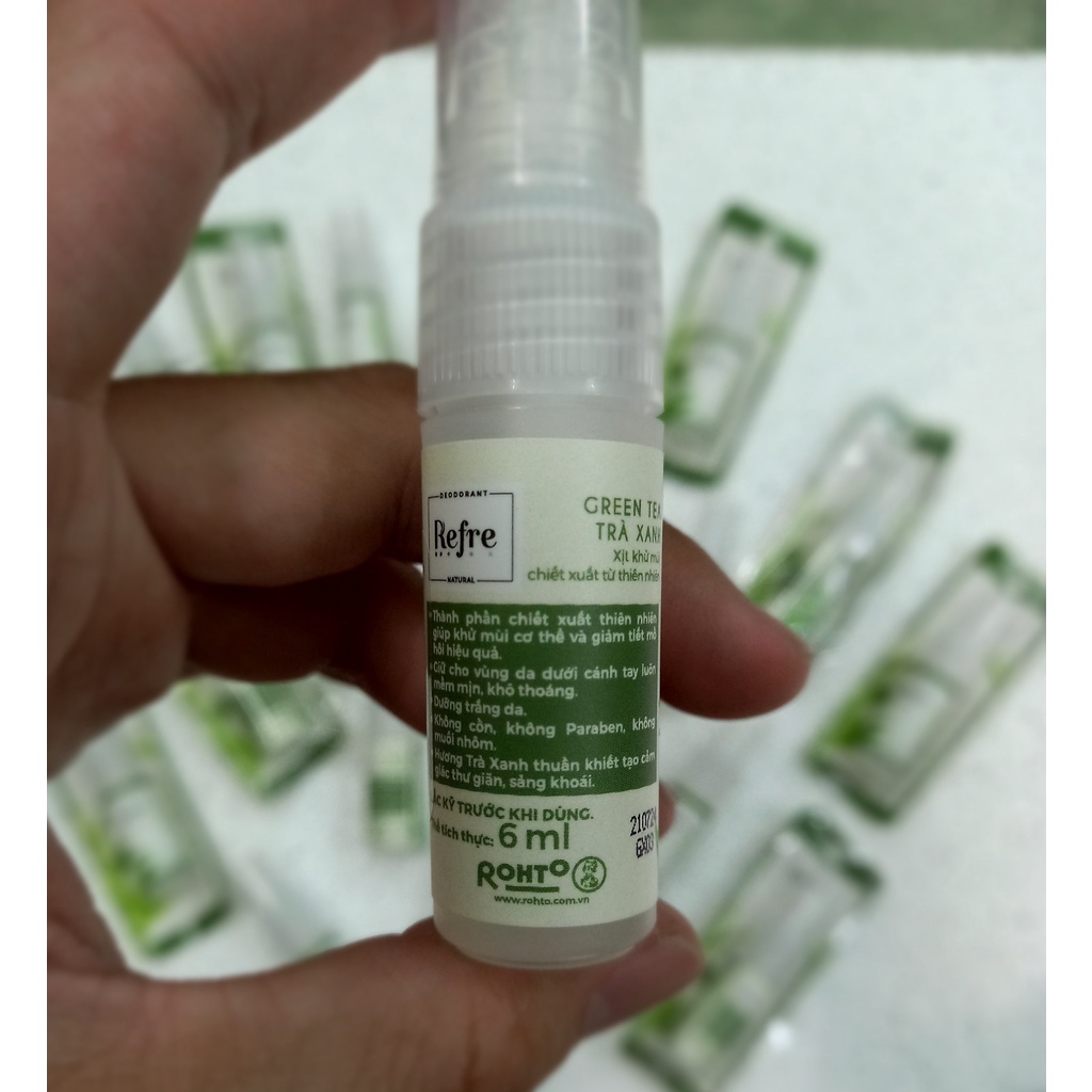 Xịt khử mùi Refre hương trà xanh 6ml