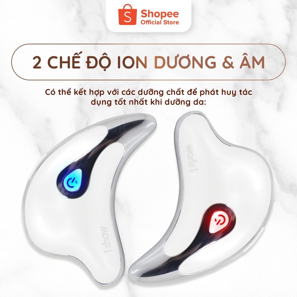 Máy Massage Nâng Cơ Mặt ISHOW Làm Từ Hợp Kim Cao Cấp Đánh Bay Chảy Xệ Giúp Thon Gọn Giảm Mờ Thâm Nám [ TẶNG 1 ĐỒNG HỒ ]