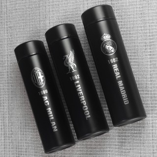 Bình nước giữ nhiệt logo đội bóng inox cực đẹp, chất lượng cao, giữ nhiệt tốt