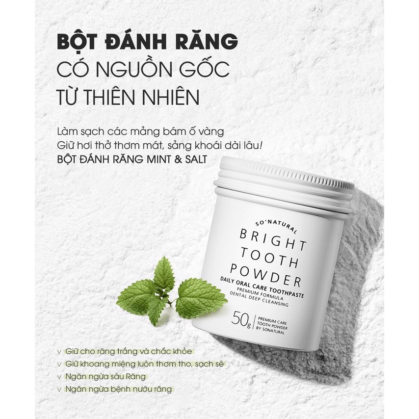 Bột Làm Trắng Răng Bright Tooth Powder 50g