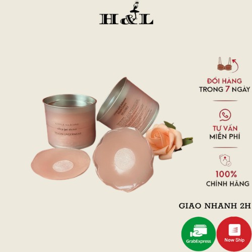 Hộp Dán Ti - Miếng Dán Ngực - Dán Nhũ Hoa Siliicon 5 Cặp H02