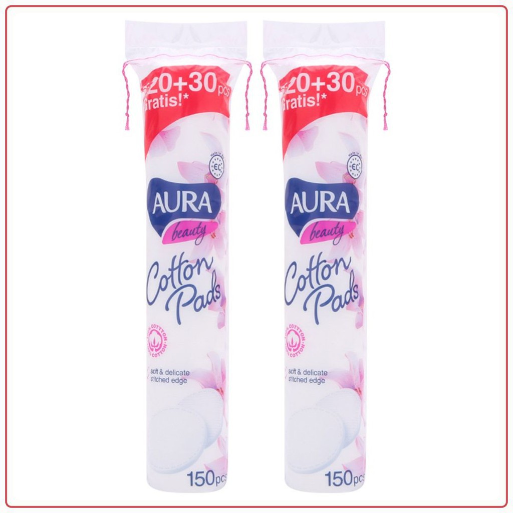 Bông Tẩy Trang Aura 150 Miếng Auth