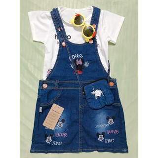 [Set Yếm Jean cho bé gái] siêu cute