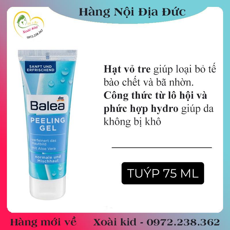 [auth] [Hàng nội địa Đức Đủ Bill]Tẩy da chết mặt Balea 75ml [Hot]