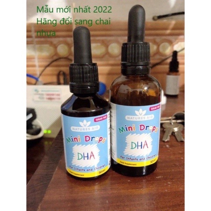 {Mẫu mới} DHA Drops Natures Aid - Bổ sung DHA cho trẻ từ 3 tháng giúp bé phát triển trí não,thông minh nhanh nhẹn