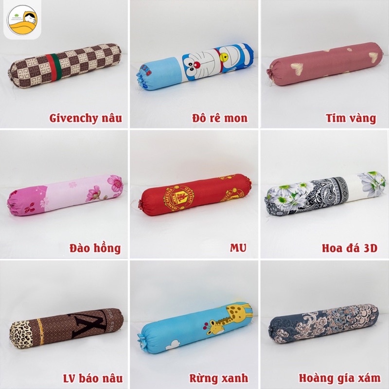 Vỏ Gối Ôm Cotton Poly ,Vỏ Gối 35*100cm Nhiều Mẫu ( Được Chọn Màu )