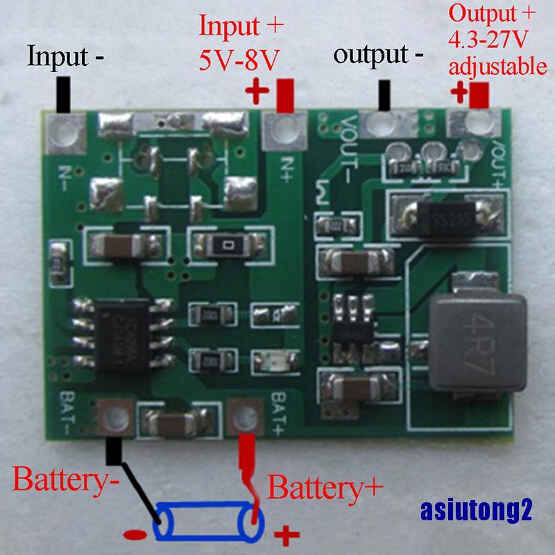 Bộ Sạc Pin Lithium Lipo 18650 2 Pin 3.7v 4.2v Sang 5v 9v 12v 24v