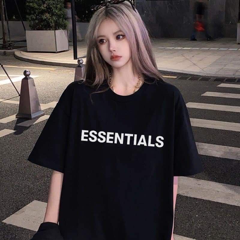 Áo thun tay lỡ unisex ESSENTIALSSS CHẤT COTTON