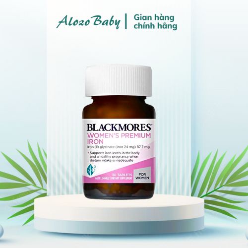 Sắt Cho Bà Bầu Blackmores Pregnancy Iron Úc Hộp 30 Viên