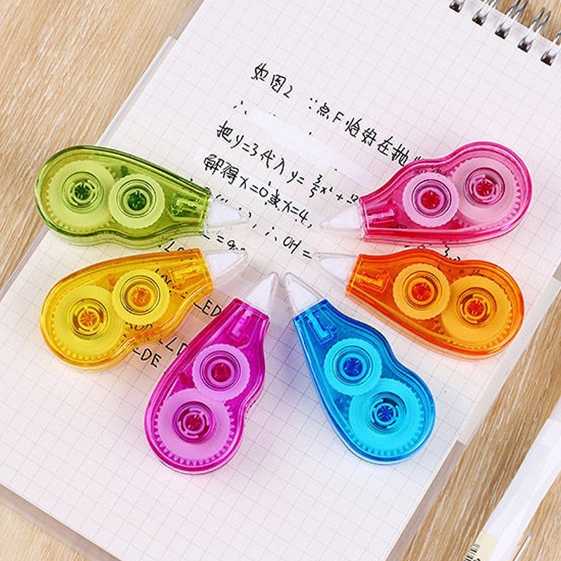 Set 6 Băng Keo Trong Suốt Cỡ Lớn Giúp Xóa Giấy Tờ Tiện Dụng